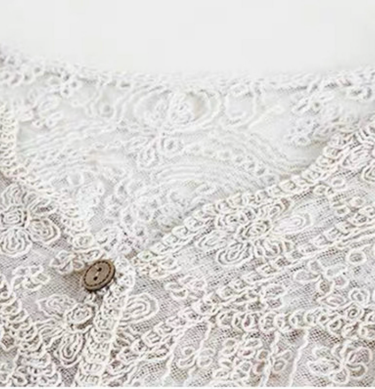 Vintage Crochet Knit Cardigan
