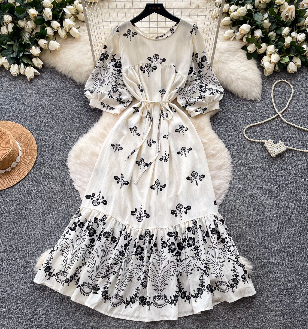 O-Neck Summer Maxi Dress
