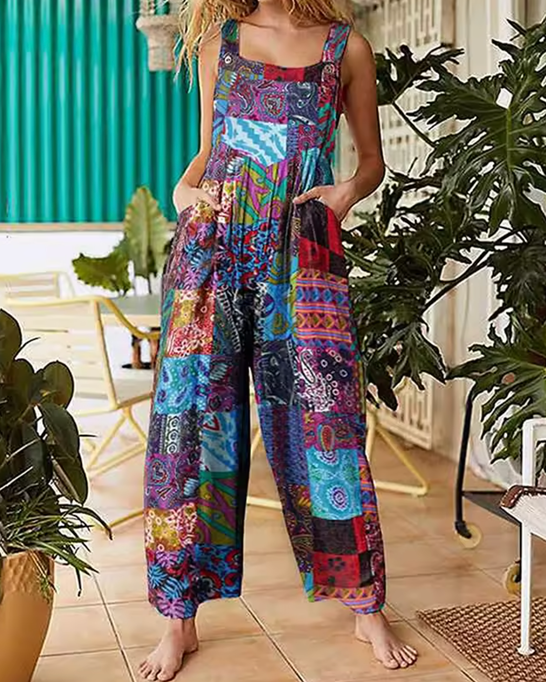Tie-Dye Harem Jumpsuit