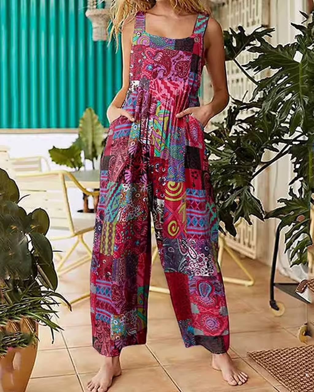 Tie-Dye Harem Jumpsuit
