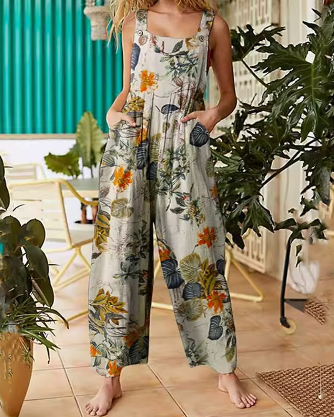 Tie-Dye Harem Jumpsuit