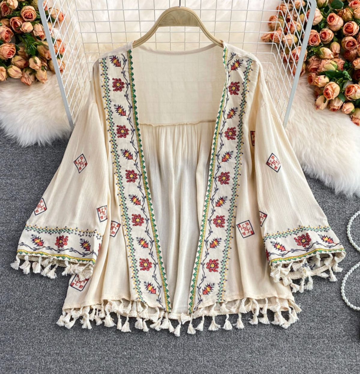 Embroidered Vacation Dress