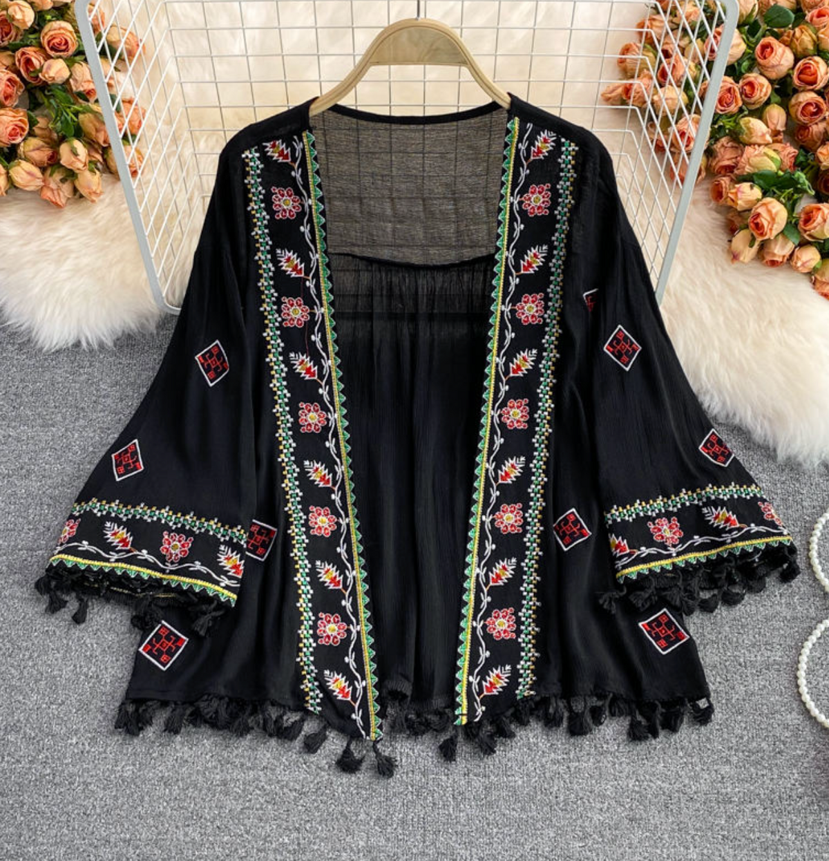 Embroidered Vacation Dress