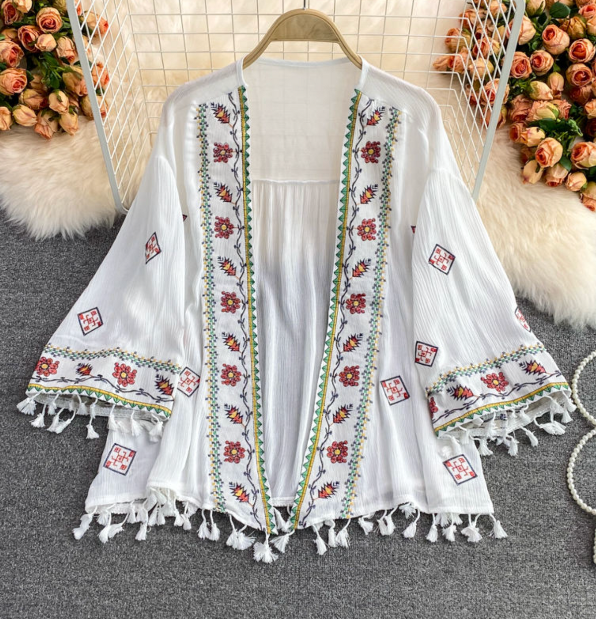 Embroidered Vacation Dress