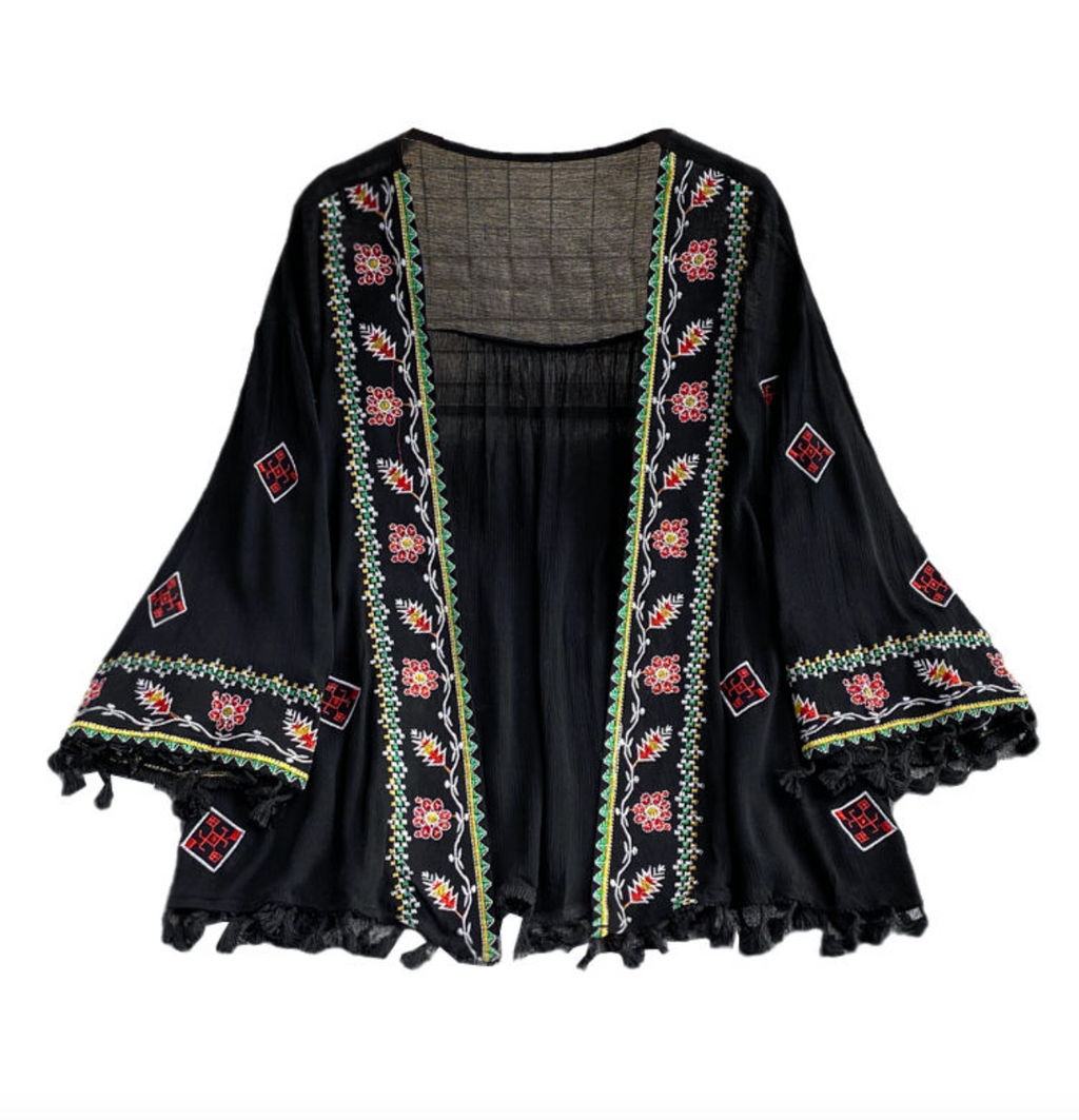 Embroidered Vacation Dress